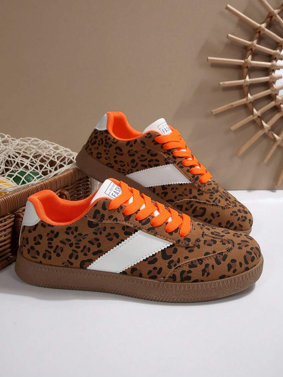 2025 Autumn New Women's Fashion Casual Shoes, Soft Sole Sneakers, Lace-Up Outdoor Trainers - Brown - View 1
