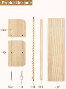 3/1pc Nursery Floating Shelves, Minimally Designed Wall Mounted Storage Rack, Wall Mounted Student Bookshelf, Children's Bookshelf, Picture Book Rack, Kindergarten Bookshelf - Multicolor - View 6