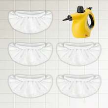 Microfiber Cloth Suitable For Handheld Steam Cleaner, Washable And Reusable Steam Cleaner Replacement Pad - White - View 1
