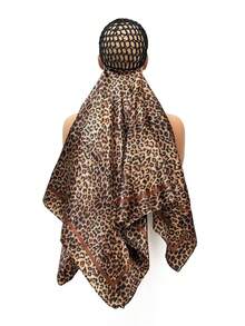 Hooded Hair Net With Scarf, No Heat Silk Hair Care, Shower Cap