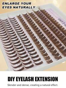 160片装DIY梦幻假睫毛套装 - 60D & 仙女风C型卷翘设计，打造动漫大眼效果，蓬松轻盈的仿貂毛材质，适合初学者，完美适用于角色扮演、日常可爱妆容以及各种特殊场合，例如圣诞节、约会和派对。 - C - 查看 5