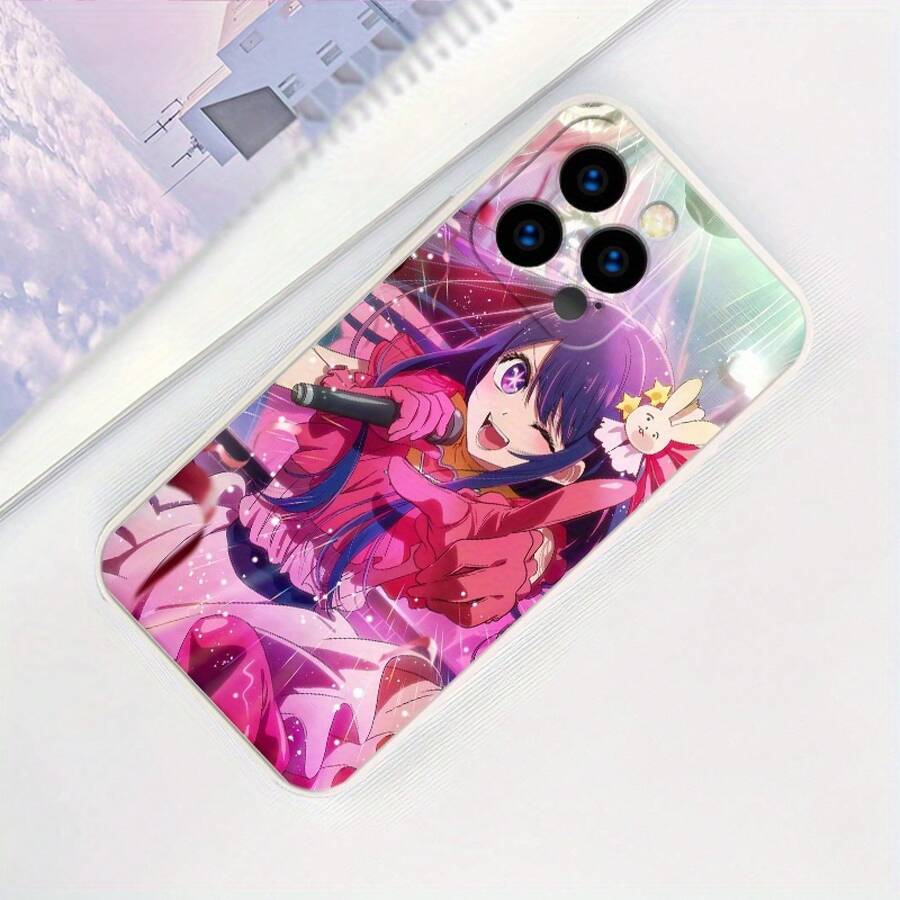 Funda protectora de teléfono de anime para iPhone 15ProMax/15Pro/15Plus/15/14ProMax/14Pro/14Plus/14/13ProMax/13Pro/13Mini/13/12ProMax/12Pro/12Mini/12/11ProMax/11Pro/11/XR, impresión de cómics linda y encantadora de dibujos animados geniales [GB167] - Mezcla de colores - Ver 1