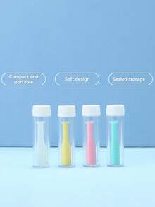 1个/2个/6个装隐形眼镜取镜镊子套装，美妆隐形眼镜佩戴取下工具 - 易于使用的RGP隐形眼镜取下器，带硅胶手柄，适用于软硬隐形眼镜，非常适合户外和办公室使用 - 彩色 - 查看 8