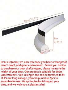 1条泡沫门封条 | 双面全覆盖门封条 | 隔音隔热材料,适用于所有季节、节日、派对和季节性装饰,实用家居必备品,可用于房间装饰、卧室装饰、厨房装饰、墙贴等。 - 彩色 - 查看 11