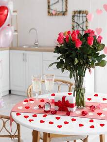 1000-5000Pcs Valentine's Day Paper Confetti Red Heart Tissue Party Decor For Balloon Filling, Wedding Hand-Held Throwing Confetti - Multicolor - View 8