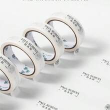 2pcs/4pcs Paul Rubens Masking Tape, 2.5cm Wide, White Color, No Trace, Non-Sticky Adhesive, Suitable For Oil Painting, Watercolor, Acrylic Painting - one-size - View 5