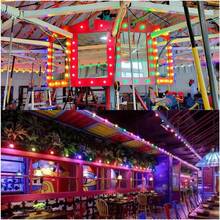 LUCASA Pack 10 Focos Led Mini Bombilla De Colores G45 Base E27 E26, Bombillas LED de colores, foco E27 pequeña, foco LED G45 de 1 W, morado, amarillo, verde, rojo, azul, para recámara, boda, Halloween, fiesta de Navidad, bar, decoración de estado de ánimo, paquete de - CÁLIDA - Ver 8