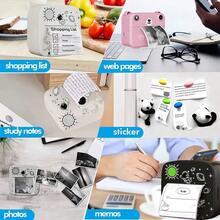 Rollos de papel de recambio para cámara instantánea - Rollos de papel para impresora de fotos, regalos de Navidad y cumpleaños, papel de recambio para cámara de impresión instantánea para niños y niñas - Vuelta al colegio - Blanco - Ver 7