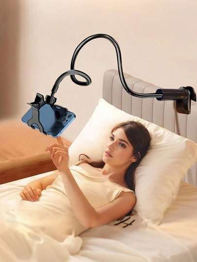 360° Adjustable Universal Phone Holder, Flexible Smartphone Stand, Dual Phone Mount, Fits 4-7 Inch Smartphones, Retains Charging Port, Suitable For Living Room, Bedroom, Kitchen, Bathroom And More, Ideal Gift Choice