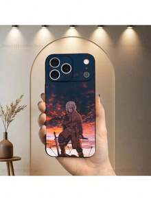 Funda de silicona suave negra compatible con Comics V-VINLAND S-SAGA, compatible con funda  17 Pro Max, funda  17 Pro, funda  17, funda  16, funda  16 Pro Max, funda  15 - Z6 - Ver 2