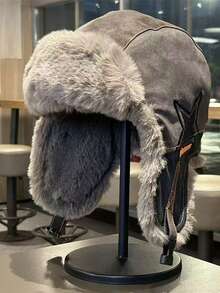 Men's Winter Aviator Hat: Thermal Lined, Warm And Windproof - A - View 2