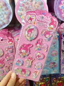 Cartoon Animation, Cute & Fresh, Suitable For Both Men And Women, Purple Big Blue Dog, Pink, Yellow Pudding, Pink Kitty, Purple Star Rabbit, Cartoon 3D Stickers, Shaking Water Stickers, Shaking Stickers, Redeemable Gifts, Business Gifts, Advertising Gifts, Promotional Gifts, Welfare Gifts, Holiday Gifts - Multicolor - View 3