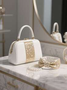 1 tấm vải dệt họa tiết bầu trời sao lấp lánh màu bạc, chất liệu chiffon nhẹ, mềm mại, thích hợp cho trang trí đám cưới, may váy thủ công. - Bạc - Xem 7