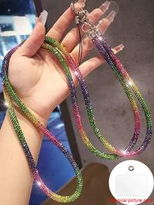 2026 New Year Phone Lanyard, Full Diamond Phone Lanyard, Anti-Lost And Anti-Theft, Comes With Gift Card, Suitable As Birthday And Holiday Gift For Mother, Family And Friends - Black - View 12