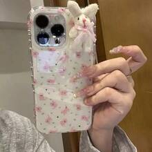 Ốp lưng điện thoại hình mèo dễ thương kiểu Ins, tương thích với Apple Phone 17promax/16promax và 15pro, hai lớp, chống rơi vỡ. - Nhiều màu - Xem 7