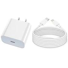 Kit de carga rápida de Apple de 20W [Adaptador de alimentación USB-C + Cable de carga USB-C a Lightning de 3.3FT/100CM], compatible con iPhone 14 13 12 Series, juego de carga portátil - Tipo de Enchufe A USA (110-127V) - Ver 11