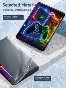 1pc Cool Game Controller Design Tablet & Kindle EReader Protective Case, Compatible With IPad 10th Gen, IPad 11/Air 4/Air 7, Galaxy Tab A9 Plus, Kindle 11th Gen (2024), Kindle Paperwhite 12th Gen (2024), Fashionable Minimalist Pattern, Great Holiday Gift - Multicolor - View 8