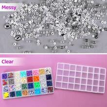 Eppingwin 32 Grids Bead Organizer, Craft Organizers And Storage, Acrylic Organizers, Plastic Bead Organizer Box For Crafts Organizing Storing,32grids(1P) - 32格(1P) - 查看 5