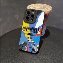 Funda de Teléfono Estilosa con Anime Genial I-Invincibles, Compatible con los Modelos de  17, 16E, 16, 15, 14, 13, 12, 11, Mini, Pro, Max, Air, X, XR, XSMAX, 8 y 7 Plus. Ofrece protección anti-caídas con una funda trasera de TPU suave. - Mezcla de colores - Ver 2