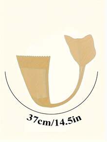 1pc Women's C-String Thong Underwear --Shaped Strapless V-String Panty With Adhesive Backing, Medium-Elastic Fit, Discreet Plain Color & Elegant Wear (No-Wash Care) - màu đen - Xem 8