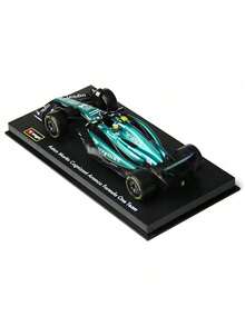 Burago 1/43 AMR23 #14 Fernando Alonso Modelo a escala de coche de carreras de Fórmula 1, modelo de coche de Fórmula 1, regalo perfecto para vacaciones, cumpleaños y colecciones - AMR23#14-Casco - Ver 5
