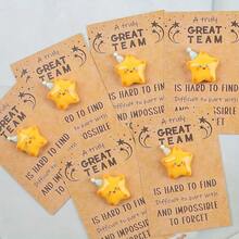 5pcs "Best Team" Card, Star Pocket Hug Card, Thank You Gift, Gratitude Card, Star Keychain, Support Gift, Appreciation Gift, Mother's Day Gift, Unique Birthday Gift, Back To School Gift - Multicolor - View 5