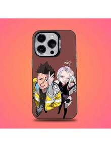 Coque de téléphone compatible avec E-Edgerunners Cyberpunks pour 16, 15, 14, 13, 12, 11, Pro, Max, Plus, Mini, XS, SE. Coque de protection antichute en matière noire mate compatible avec les modèles 17, 17 Pro et 17 Pro Max - Z3 - Voir 4