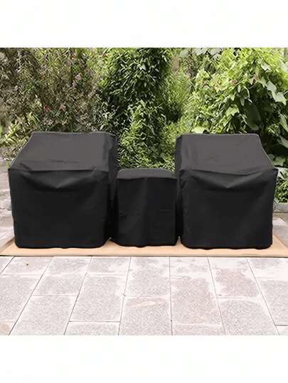 210D防水户外家具罩：沙发、椅子、躺椅、圆桌、防风咖啡桌罩，带可调节抽绳，适用于客厅、庭院、阳台和露台家具