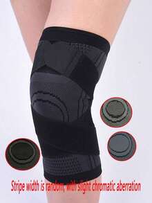 1/2pcs Compression Nylon Strap Knee Pads, Shock Absorption Bandage For Outdoor Hiking, Cycling, Football, Basketball, Running, Breathable Wrap-Around Non-Slip Knee Protector - Multicolor - View 35