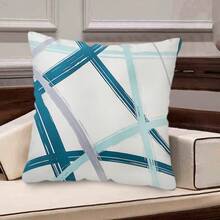 TOPSSCTR 1 buc. Față de pernă cu model geometric modern - 45 x 45 cm, huse de pernă moi și confortabile 100% poliester pentru canapea, dormitor, pat, lavabilă la mașină, față de pernă albastră, portocalie, fără umplutură - Multicolor - Vizualizare 7