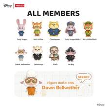 Miniso Disney Zootopia Judy /Nick Daily Moments Costume Blind Box Ornament Multi-Character Workplace Style Vinyl Material Scene-Based Base Detail Desktop Decoration & Collection Ornament,Suitable For Valentine's Day Gift(1 PC Random Delivery)