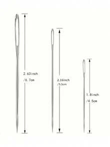 1 Sewing Needle Set -15 Stainless Steel Hand Needles With Storage Tube, Various Sizes Of Clothing Repair Needles, DIY Crafts, Canvas, Silk And Cotton, Sewing Needles, Sewing Machines, Perfect Sewing Supplies For Beginners And Experts - Multicolor - View 7