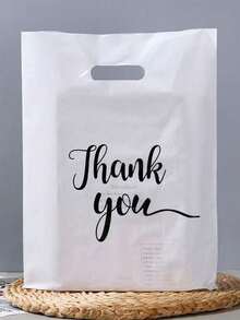 Bolsa de regalo rosa "Gracias", bolsa de embalaje para regalos de boda, cumpleaños y apreciación - 20 piezas - Ver 5