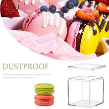 Acrylic Box Clear Boxes With Lid For Display Small Acrylic Square Cube Jewelry Storage Boxes Party Decorative Box,3.4x3.4x3.4Inch - 3,4x3,4x3,4 inch - Xem 4