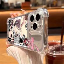 Anime Cool Osaki Nana Phone Case Suitable For IPhone 17 16e 16 15 14 13 12 11 Mini Pro Max Air X XR XSMAX 8 7 Plus, Shockproof Transparent Soft Back Cover, Everyday Case, Anime Design, Stylish Cover, Durable Material, Lightweight Case, For Occasional Users - 無色 - 查看 5