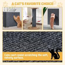 7-Pack Cat Scratch Couch Furniture Protector Dark Gray Pre-Cut 11.81" X 15.74" Each Self-Adhesive Cat Scratch Pads Durable Cat Scratching Carpet Mat For Sofa Wall Door And Cat Tree Replacement - Một cỡ - Xem 6