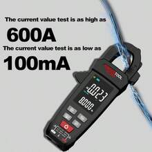 XIAOCETOOL 全自动钳形电流表，非接触式电压检测，39.8mm 大钳口设计，易于操作，可检测多种绕组电流，智能防烧毁，高精度低误差，专业电工测试工具