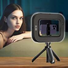 Multifunctional Handheld Ring Light, USB Rechargeable, Portable Phone Live Streaming Fill Light, Desktop Selfie Light, Selfie Fill Light, Selfie Accessory, Phone Accessory, Photography Accessory, Suitable For Photography, Video Recording, Live Streaming, Zoom Meetings, Vlogging, With Tripod Selfie Light Phone Light