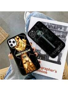 Funda de teléfono de película P-Prison Breaks de silicona PC+TPU compatible con 11 12 13 14 15 16 Plus Pro Max, funda compatible con funda  17 pro max, funda  17 pro, funda  17, funda  16, funda  16 pro max, funda  15 - Z4 - Ver 4