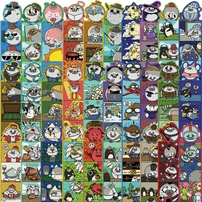 30 st tecknade säldjur unik serie minimalistiska brevpappersbokmärken, kreativa papperskort för bokdekoration, läsmarkörer