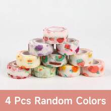 4 Pack Tapes Chair Leg Floor Protectors, Self Adhesive Anti Slip Furniture Pads Tape Roll 1" X 177", Suitable For Different Furniture Legs Hardwood Floor Table Couch (Black/Multi-Coloured) - 彩色 - 查看 10