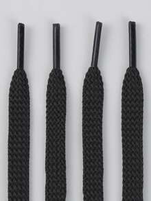 1 Pair Thick Woven Solid Color Basic Polyester (Polyester) Shoelaces, All-Season Outdoor Casual Shoes Replacement Accessories Rope - Multicolor - View 8