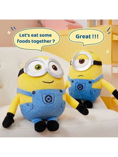 Miniso Minions Film Periferi Gul Plysch Bob Plyschleksaker Kuddedekoration Födelsedagspresent 20cm/8inch