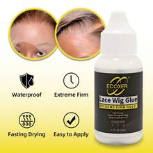 Lace Wig Glue, Water-Based Adhesive Suitable For Lace Front Wigs/Invisible Bonding/Waterproof, Super Sticky & Long-Lasting Lace Wig Cap Glue