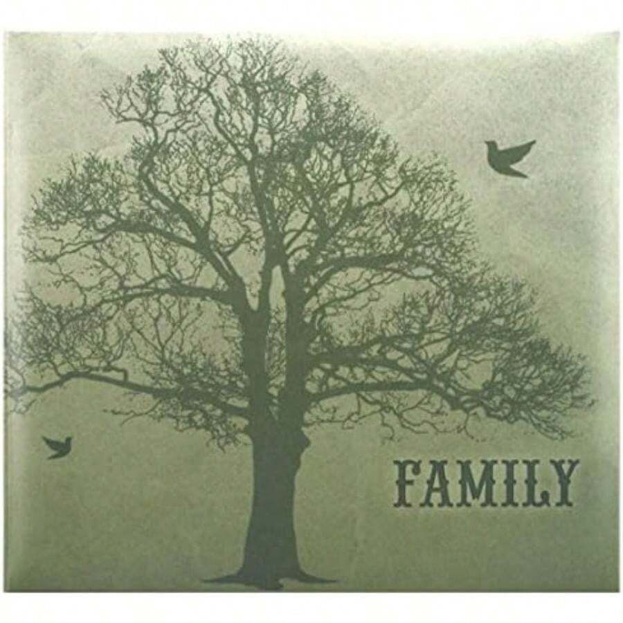MBI Vintage Travel Post Álbum, Encuadernado para Scrapbook, con Ventana, 30 x 30 cm(Verde Floral) - Multicolor - Ver 1