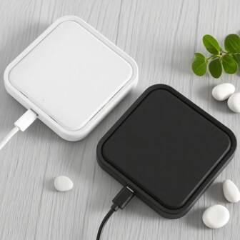Square Wireless Charger, 15W Wireless Charging Pad Compatible With IPhone 16/15/14/13/12/11 Max/XS, Fast Charging Station Compatible With Samsung Galaxy S25/S24/S23/S22/S20