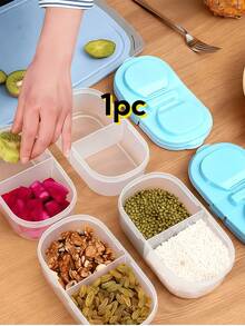 2pcs Transparent Mini Plastic Jars, Portable Small Plastic Storage Boxes For Sauces And Spices - Portable Small Plastic Containers, Bento Condiments, Seasoning And Spice Tools, Salt, Spice Storage, Convenient To Carry, Suitable For School Supplies, Picnics And Parties, Kitchen Gadgets (Random Color) - Multicolor - View 19