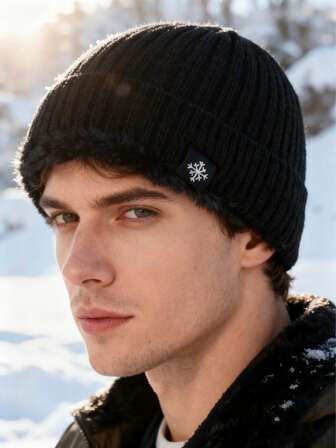 Autumn/Winter Thermal Lined Knit Beanie Hat, Oversized Loose Fit Japanese Style Warm Ear Muff Cap For Women