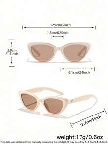 1PC Boys Girls 4-8Y Acrylic Casual Small Frame Cat's Eye Spring Fashion Black Eyeglasses For Holiday Outings, Outfit Matching And Holiday Gifts - Multicolor - View 9