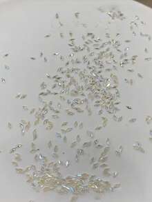 100 viên đá Zirconia Aurora trong suốt mini 1.5*3mm dùng làm phụ kiện trang trí móng tay, hình thoi bông tuyết, đồ trang trí móng tay, vật tư làm móng Zirconia. - Nhiều màu - Xem 8